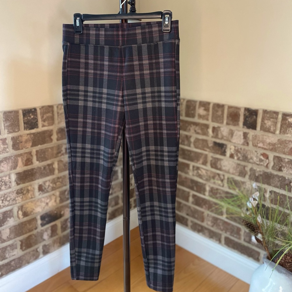 maurice’s plaid pants, stretchy